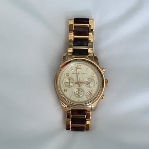 Michael Kors Runway Women's Watch~Goldtone